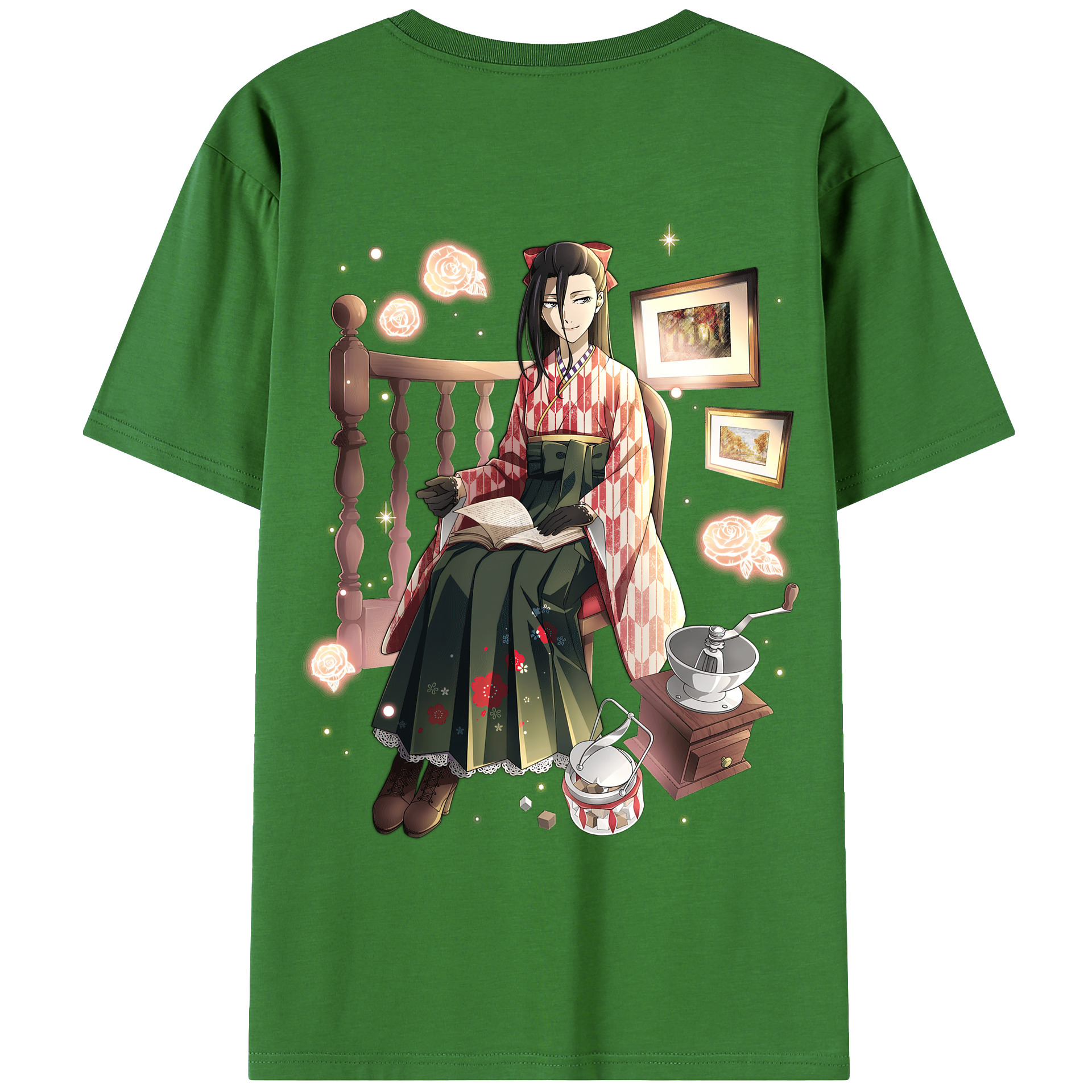 （画像用） 文豪ストレイドッグス Bungo Stray Dogs レディース半袖Tシャツ(バックプリント)